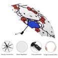 thumbnail image 3 of Hello Kitty Travel Essentials Umbrella Windproof Compact Collapsible Light, Automatic, Strong And Portable, Wind Resistant Folding Small Umbrella for Rain, 3 of 8