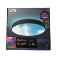 thumbnail image 1 of LIFX 15 in. Matte Black Indoor Selectable LED Flush Mount Multi-Colour Smart WiFi Ceiling Light Works Alexa/Hey Google/HomeKit, 1 of 7