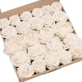 thumbnail image 5 of Rose gift box simulation flower birthday wedding flower head with pole DIY bridal bouquet decoration., 5 of 10