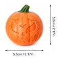thumbnail image 3 of Halloween Pumpkin Crunchy Squishy Toy, Jack O Lantern Stress Ball Carved Face, Random Face Fidget Toy with Crunchy Sound, Sensory Toy for Kids Adults, Party Favor Gift, 3 of 6