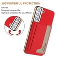 thumbnail image 5 of Allytechgroup Case for Samsung Galaxy S21 Plus/ S21+,[RFID Blocking] 2-in-1 Detachable Magnetic Wallet Case [Compatible with MagSafe] Stand PU Leather Cover with Credit Card Slots/Cash Slot, Red, 5 of 13