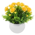 thumbnail image 6 of FRCOLOR  Potted Fake Flower Ornaments Home Decoration Faux Bonsai Garden, 6 of 8