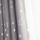 thumbnail image 5 of Cortina de 2 piezas con estrella plateada caliente y Luna opaca completa dormitorio sala de estar ai TOMSHOO Gris, 5 of 7