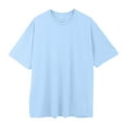 thumbnail image 6 of V-Neck Women's Short Sleeve T-shirt Women'S Loose And Comfortable Oversized Trendy T Shirt Top,Blue Women's Short sleeve T-shirt XL, 6 of 9