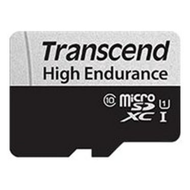 Transcend High Endurance memory card (microSDHC to SD adapter included) - 32 GB - U1 / Class10 - SDHC - Walmart.com