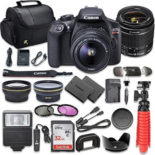 canon eos rebel t6 dslr camera bundle with canon efs 1855mm f/3.55.6