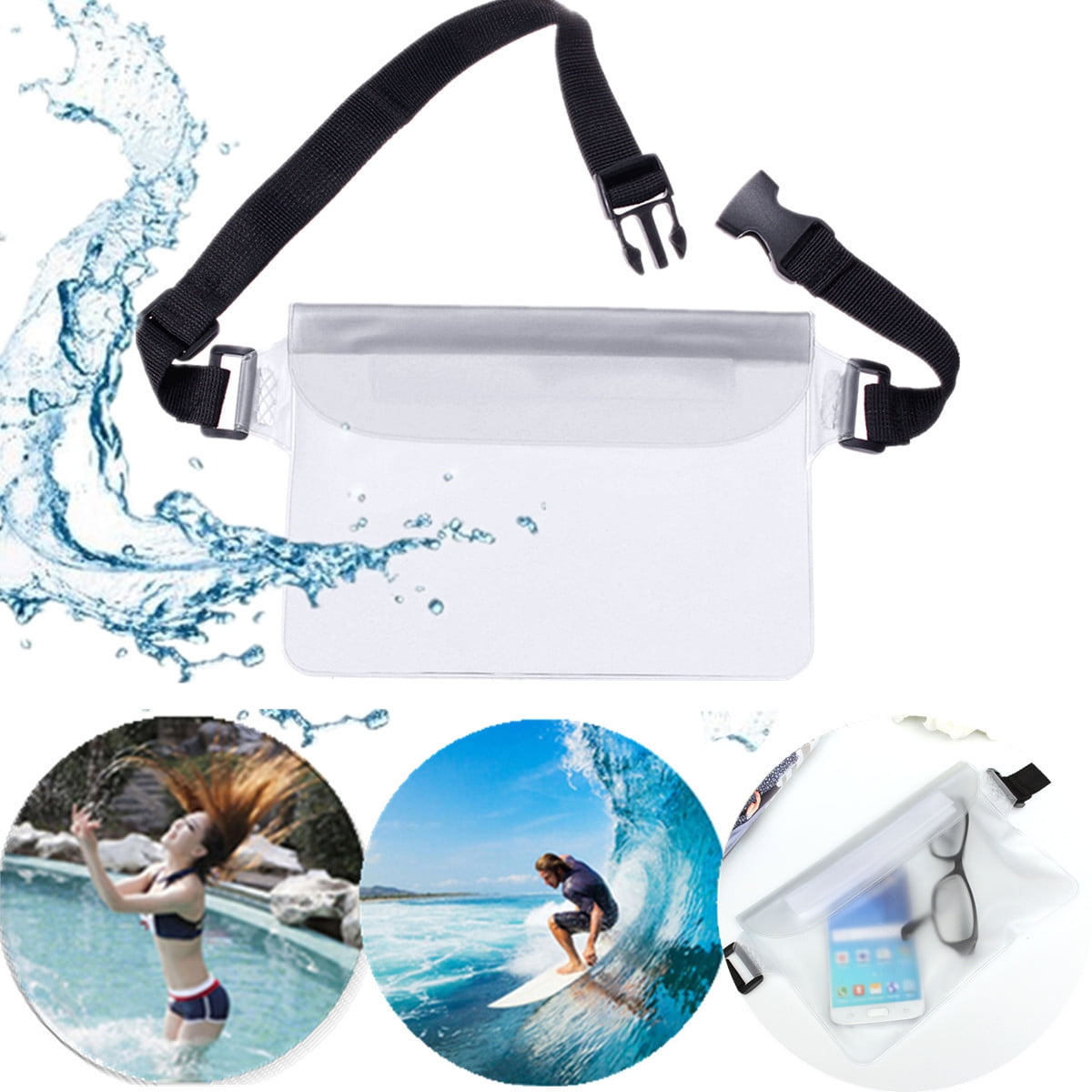 Phone Safe Dry Bag Waterproof Waist Pouch Dry Bag for Boating Swimming