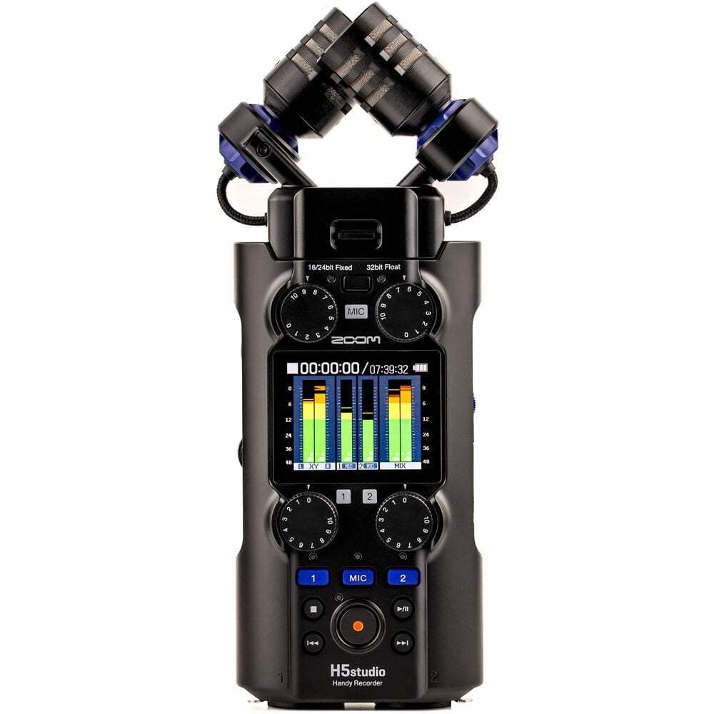 Zoom H5studio 4-Track Handy Recorder with 32-Bit Float Recording and Pro Kit Bundle with Sennheiser MKE 600 Shotgun Microphone, Auray WSS-2014 Professional Windshield for Shotgun Microphones - (14cm)