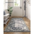 thumbnail image 3 of HOME Alfombra, Alfombra Antideslizante 92 x 153 cm para Dormitorio, Estilo Vintage, Lavable a Máquina, Gris Paloma, 3 of 9
