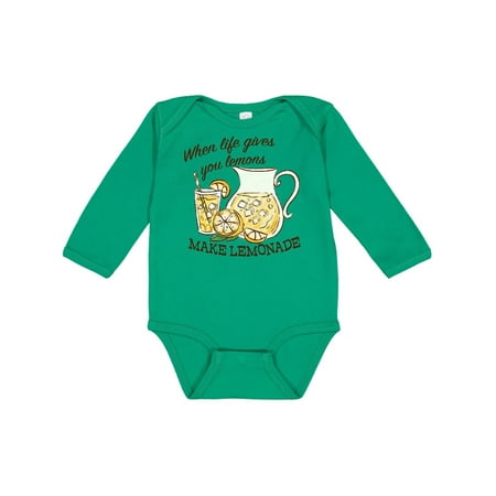 

Inktastic When Life Gives You Lemons Make Lemonade Gift Baby Boy or Baby Girl Long Sleeve Bodysuit