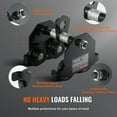 thumbnail image 6 of VEVOR Manual Push Beam Trolley, 1100lbs Capacity, 1/2 Ton, Adjustable 2.5"-5.5" Flange Width, Heavy Duty Steel with Dual Track Rollers for Lifting, 6 of 12