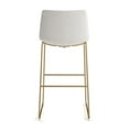 thumbnail image 5 of Pemberly Row Contemporary Bar Height Stools (Set of 2) in White, 5 of 5