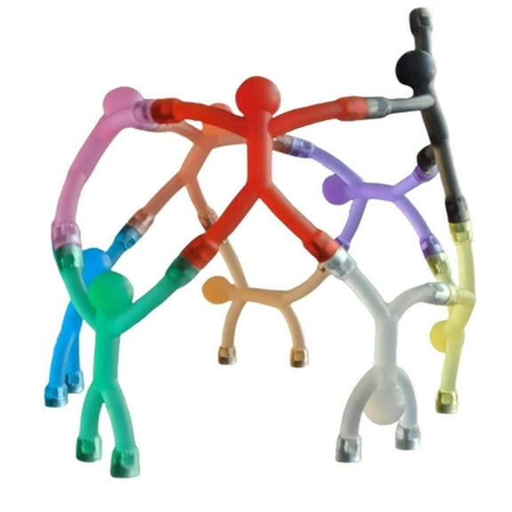 5 or 10-Piece Magnetic People Figures for Creative Play and Decoration on Fridges and Metal Surfaces