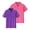 Purple, variant on Grblisyd Back to School 2-Pack Girls and Boys School Uniform Short Sleeve Polo Shirt Button Closure Comfortable & Soft Collared Shirt