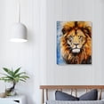thumbnail image 3 of Nawypu Lion Wall Art Decor Animal Modern Artwork Canvas Painting Prints Pictures Home Decor for Living Room Dining Room Bedroom, 3 of 4