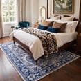 thumbnail image 2 of GENIMO 8'x10' Area Rug for Living Room, Large Machine Washable Non Slip Low Pile Rug for Bedroom Dining Room, Abstract Animal Print, China Blue, 2 of 5