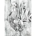 thumbnail image 2 of Vess, June Erica 15x18 White Modern Wood Framed Museum Art Print Titled - Barnwood Flock II, 2 of 4