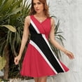 thumbnail image 7 of Flag of Trinidad Tobago Dress Summer Street Style Dresses Female Sleeveless Printed Sundress, 7 of 7