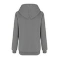 thumbnail image 4 of Otntypg Womens Zip Up Hoodie Heavyweight Fleece Lined Jacket Sherpa Long Sleeve Drawstring Hooded Sweatshirt Plush Thick Warm Winter Fashion Coat for Women Gray S, 4 of 4