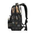 thumbnail image 4 of Backpack 16x11.4x6.9 Inches Fashion Backpack Shopping Travel Outing Backpack Black Cartoon Cat Face, 4 of 9