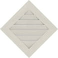 thumbnail image 3 of 16"W x 16"H Diamond Gable Vent (22 3/8"W x 22 3/8"H Frame Size): Primed, Non-Functional, Smooth Pine Gable Vent w/ Decorative Face Frame, 3 of 12