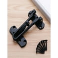 thumbnail image 2 of Door Reinforcement Lock, 1 Pack, Inward Swinging Inside Doors Flip Lock Home Reinforcement Lock for Swing-in Doors, Front Door, Hotel Door, Thicken Solid Aluminium Alloy, 2 of 7
