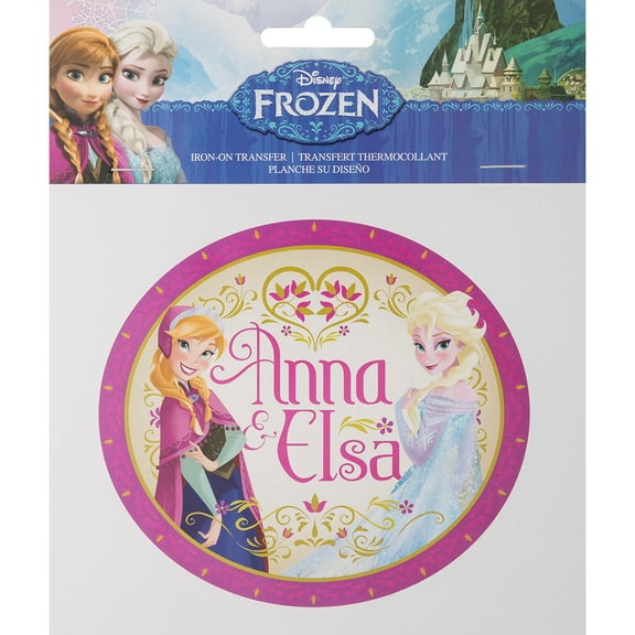 Disney Frozen 4-1/4x4-3/4 Inch Iron-On Transfer, Multicolor, 1 Sheet