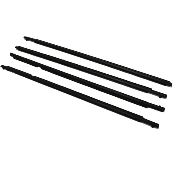 LABLT Window Moulding Trim Seal Belt 4pcs Weatherstrip for 2011 2012 Toyota Corolla