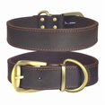thumbnail image 1 of Qianruida Genuine Leather Dog Collar Adjustable Leather Collars - XL, 1 of 1