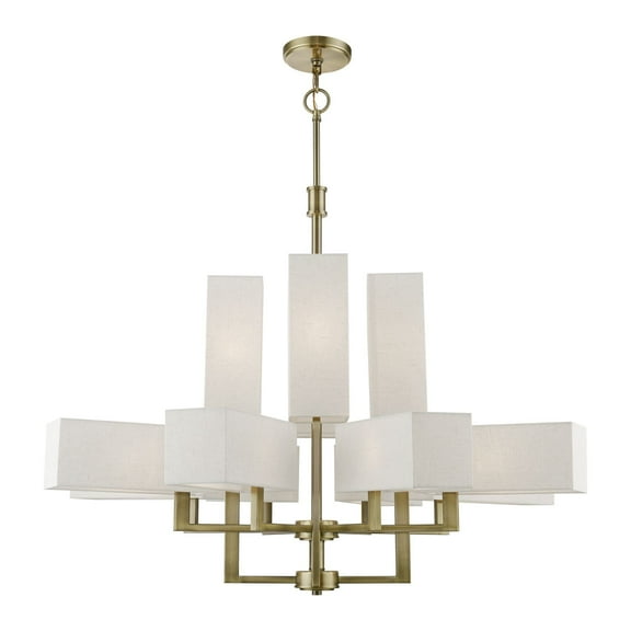 Livex Lighting - Rubix - 12 Light Extra Large Foyer Chandelier In Contemporary