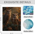 thumbnail image 3 of Diamond Art Kit for Adults, Autumn Owls Perched Among Leaves Diamond Painting for Adults Beginners, DIY Diamond Art Painting Kits, 5D Diamond Painting Crafts for Home Decor 12x16 Frameless, 3 of 7