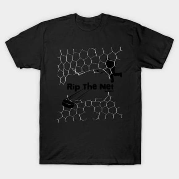 Rip The Net Hockey - Ice Hockey Goal Graphic for Players and Fans G982 Unisex T-Shirt, Sizes up to 5XL