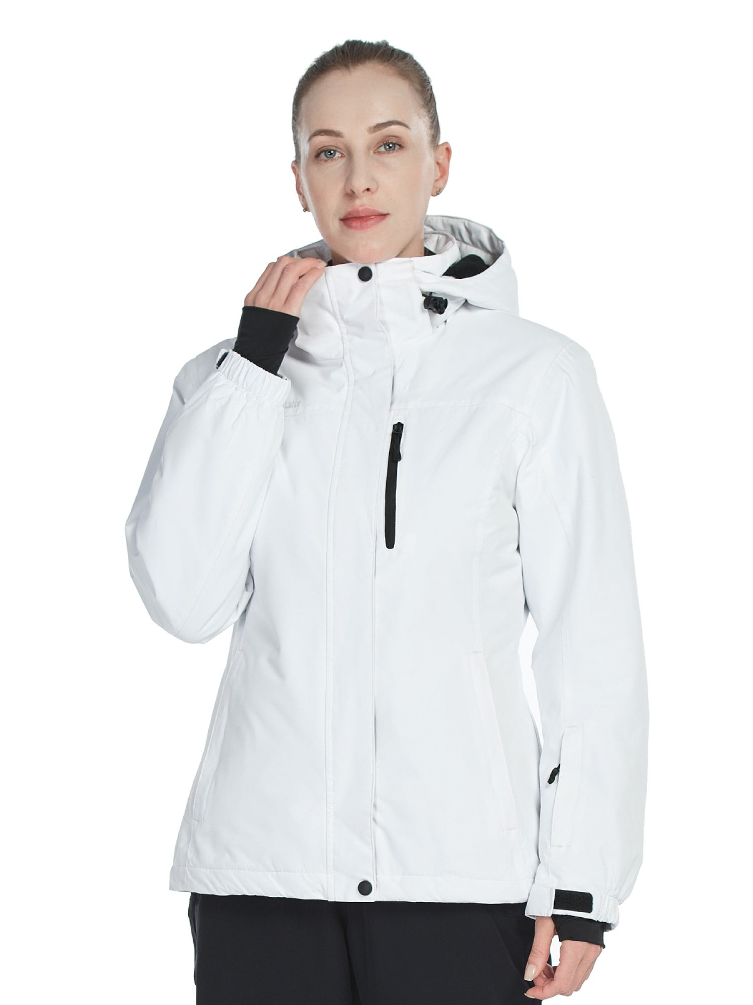 FREE SOLDIER Women's Waterproof Ski Snow Jacket Fleece Lined Warm