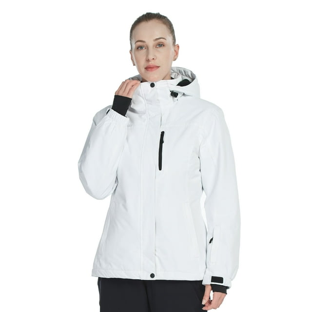 FREE SOLDIER Women's Waterproof Ski Snow Jacket Fleece Lined Warm