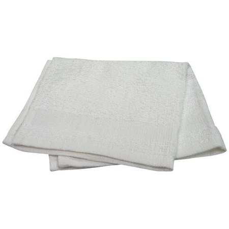 R & R TEXTILE 61210 Wash Cloth, 12x12 In, White, Pk 12