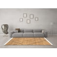 thumbnail image 3 of Ahgly Company Indoor Round Abstract Orange Modern Area Rugs, 6' Round, 3 of 4