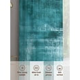 thumbnail image 6 of Collage Theme Sheer Curtains for Living Room Bedroom, Light-filtering Sheer Curtain, Abstract Blue Oil Painting Texture Rod Pocket Voile Window Treatment Drapes, 52’’Wx108’’L, 2 Panels Set, 6 of 7