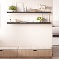 thumbnail image 6 of Ballucci 55" Floating Shelves for Wall, 2-Pack with Invisible Brackets, 6" Deep, Black, 6 of 12