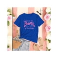 thumbnail image 1 of Playera Blusa Mujer De Feliz Día Mamá Eres Mi Mayor Bendición Regalo Día de las Madres Moda Casual Color Azul Talla Extra Grande Marca Emil SaEs, 1 of 4