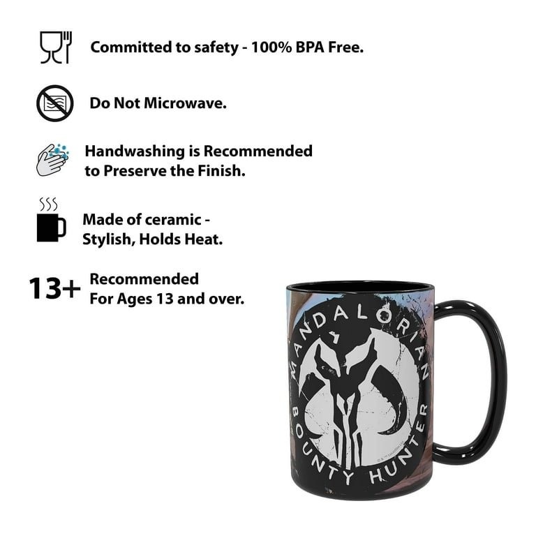 Mandalorian Like my Father 15 oz. Black Mug