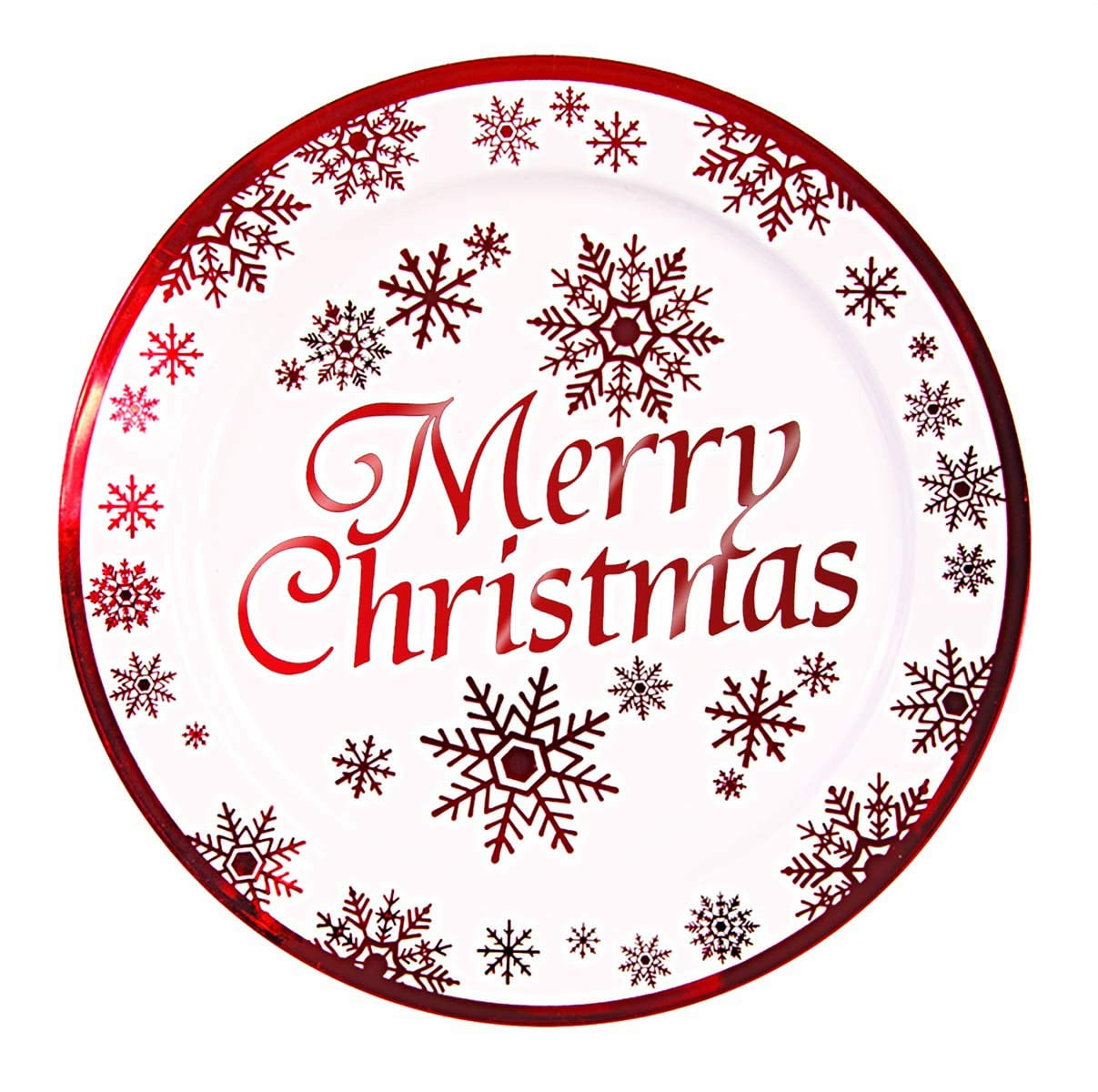 "Merry Christmas" Large Plastic Plates 10.25" (10/Pkg) Pkg/1 Walmart