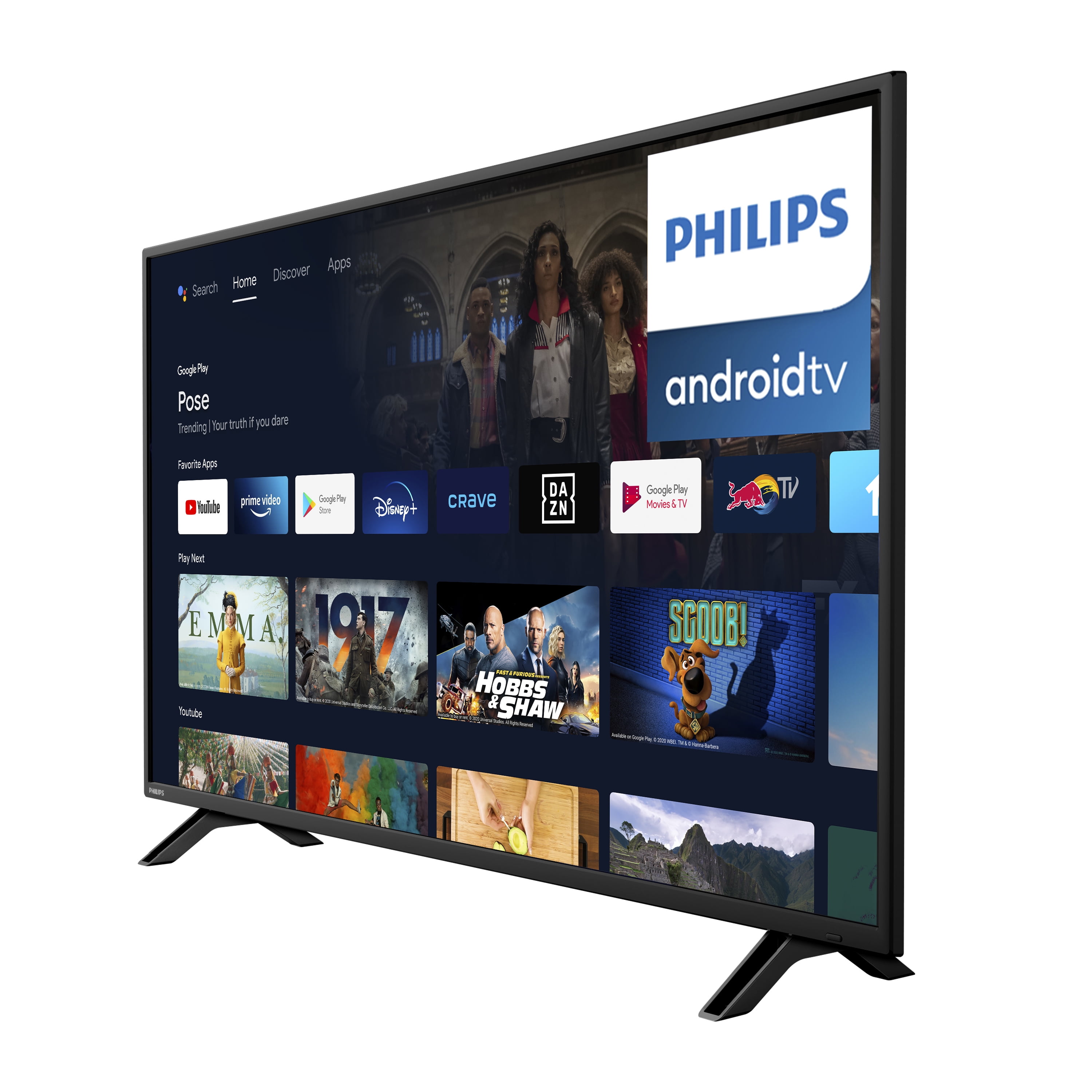 Philips Class Ultra HD (2160P) Android Smart LED TV with Assistant (43PFL5766/F6) - Walmart.com