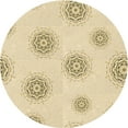 thumbnail image 1 of Ahgly Company Machine Washable Indoor Round Transitional Golden Blonde Gold Area Rugs, 3' Round, 1 of 7