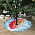 thumbnail image 2 of FMSHPON Wildlife Lion Xmas Christmas Tree Skirt Stand Mat for Holiday Party Decoration Indoor Outdoor 36 inches, 2 of 3