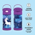 thumbnail image 2 of Botella con Pajita de Acero Inoxidable THERMOS FUNTAINER de 12 onzas, Unicornio Espacial, 2 of 3