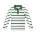 thumbnail image 5 of CCRFTGI Polo Shirts for Children Girls Size 7 School Uniform Striped Shirt Athletic Tennis Lapel Button Collared Polo Casual Long Sleeve 2026 Summer T-Shirts Army Green 3-4 Years, 5 of 5
