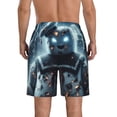 thumbnail image 3 of Ghostbusters Movie Stay Puft Men's Beach Shorts Swim Trunks Casual Quick Dry Board Shorts Swimwear with Mesh Lined and Pockets, 3 of 8
