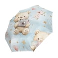 thumbnail image 2 of YAZAOO One-Touch Auto Open Close Rain Umbrella With Creative Cuddly Bears and Memories Pattern, 2 of 7