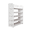 White_B, variant on Hassch 6-Tier Shoe Organizer with Hollow Carved Design, Freestanding Shoe Shelf, Shoe Rack for Closet, Entryway, White