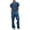 Blue, variant on Up to 65% off clearance Men's Basic Bib Overalls Short Sleeve Full Zip Up Work Wear Jumpsuit Casual Slim Fit Construction Pants Romper Blue M